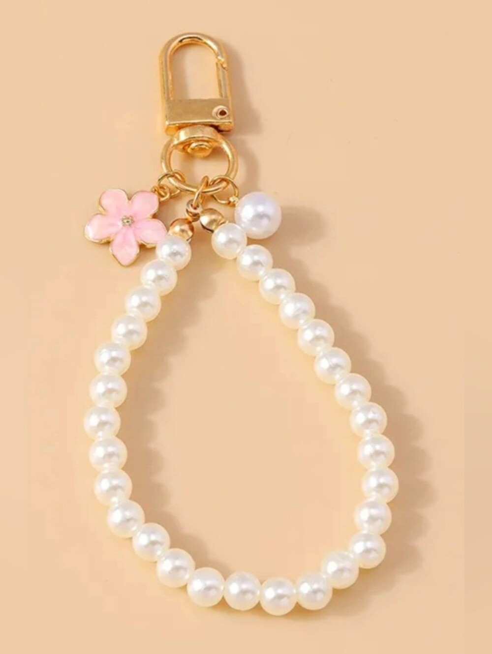 Pearl Beaded Wristlet Charms/Keychains Three Pieces - Picture 4 of 4